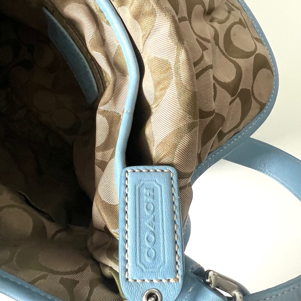 Coach Blue Hobo Crossbody Buckle Bag - Picture 7 of 7